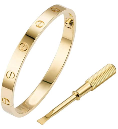 cartier love bangle dupe|cartier love collection dupes.